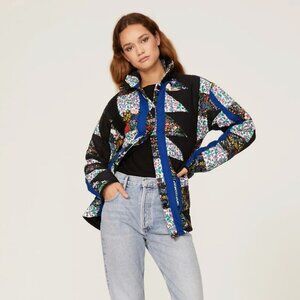 Banjanan Goldfinch patchwork quilted jacket Size xs